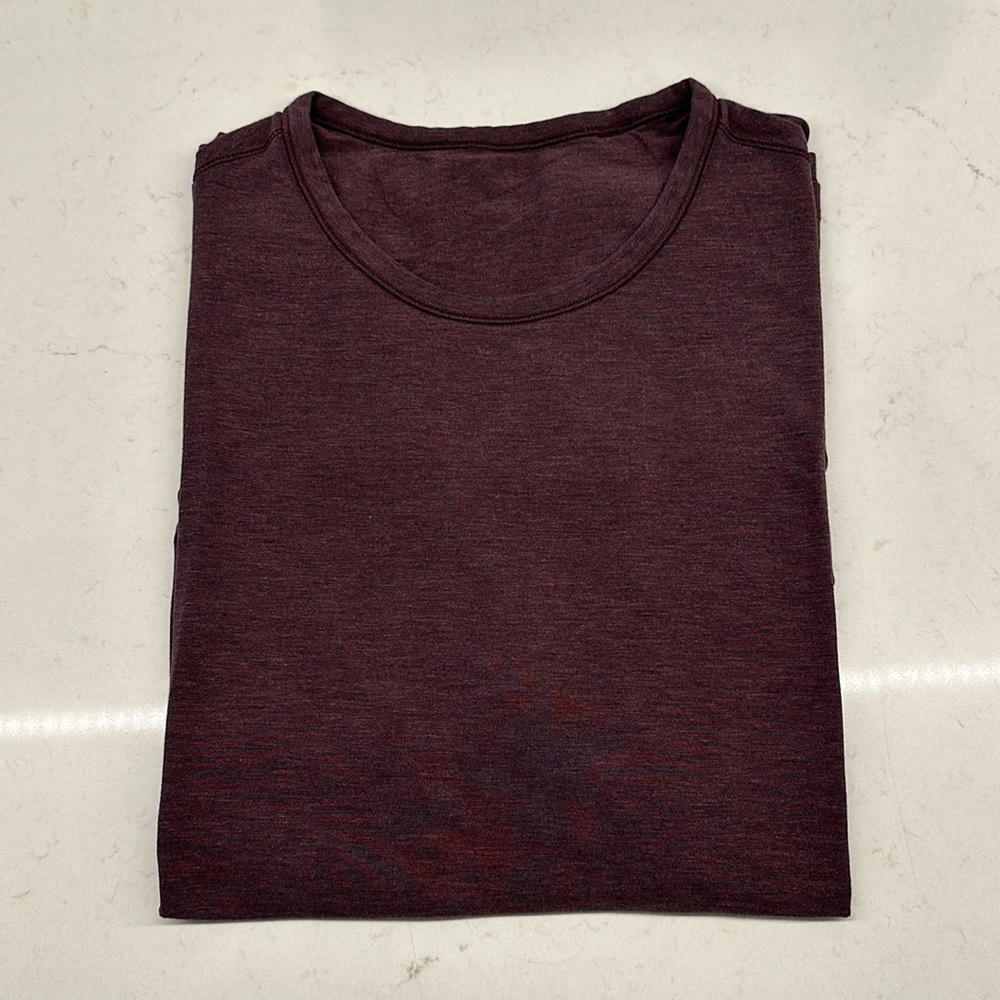 Lululemon 5-Year Basic T-Shirt Size L Maroon ORIGINAL FIT